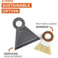 thumbnail image 4 of Full Circle Tiny Team Mini Compact Brush & Dustpan Set, Portable Handheld Broom for Quick Cleanups, Ideal for Home, Bathroom, Kitchen Countertops. Bamboo Hand Broom & Small Crumb Sweeper, 4 of 7