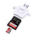 thumbnail image 1 of Plug and Play adecuado para teléfonos móviles Apple Android Lector de tarjetas multifunción cuatro en uno Tarjeta TF multifunción Tarjeta SD, 1 of 6