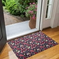 thumbnail image 2 of Dark Blue Christmas Pattern Door Rugs,Washable Non Slip Door Mats Indoor,Decorative Door Mats,Entry Mat Indoor for Entrance,Bedroom,Kitchen,Bathroom,17"x30", 2 of 6