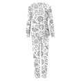 thumbnail image 4 of CCRFTGI Family Matching Pajama Set Colorable Diy Hand Painted Homewear Set 2 Piece Cartoon Color Your Own Pajamas Cute Funny Coloring Pajama Set Women S, 4 of 5