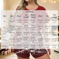 thumbnail image 3 of Zormilly Christmas Pajamas for Women Plus Size Short Sleeve Shirts Wide Leg Shorts Comfy Pajamas Set Printed, S-5XL, 3 of 6