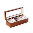 thumbnail image 1 of Bey-Berk International BB659BRW Cherry Wood 4 Watch Box - Brown, 1 of 2