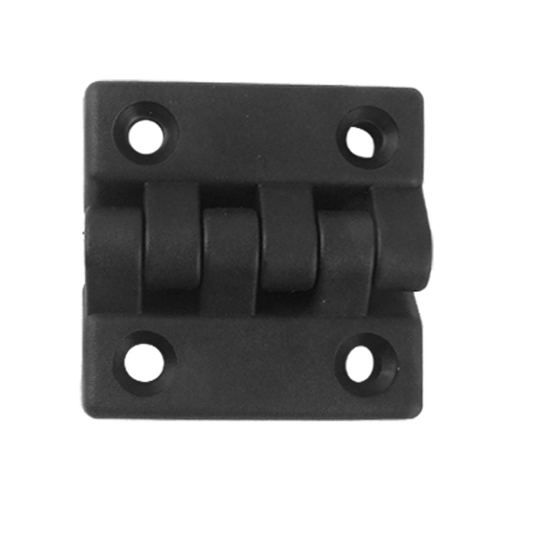 Uxcell Rectangular 2Leaves Plastic Bearing Hinge Black