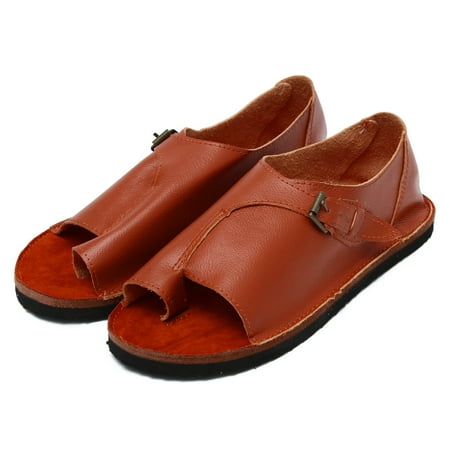 

Christmas Summer Women s Sandals Retro Buckle-Strap Sandals Flat Bottom Roman Ladies Shoes