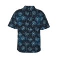 thumbnail image 3 of Goofa Dandelions Hawaiian Shirt for Men, Unisex Summer Beach Casual Short Sleeve Button Down Shirts,Aloha Tropical Floral print shirt-Large, 3 of 9