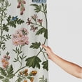 thumbnail image 3 of JEUXUS Vintage Garden Plants with Herbs Flowers Botanical Shower Curtain for Bathroom Decoration White, 3 of 7