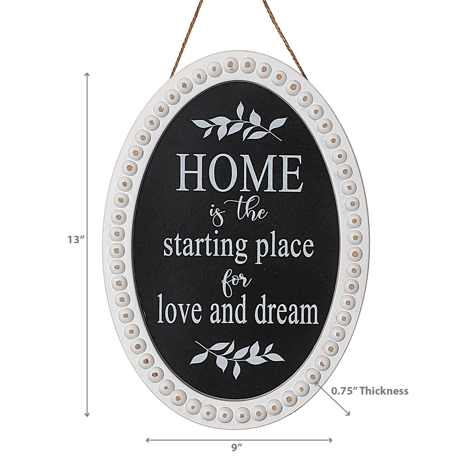 IH Casa Decor Signe Ovale Perlé En Bois À La Maison