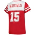 thumbnail image 3 of Women's Fanatics Patrick Mahomes White Kansas City Chiefs Plus Size Bling V-Neck T-Shirt, 3 of 4