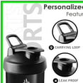 thumbnail image 3 of Protein Power Shaker Bottle with Wire Whisk for Gym and Kitchen Use, 3 of 6