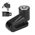 thumbnail image 2 of Candado antirrobo para bicicleta con soporte para candado, candado de seguridad, candado de freno de disco multiusos Negro, 2 of 8