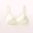 thumbnail image 3 of Lopeceal Women Wireless Seamless Bra Satin No Underwire Comfort Strong Support Lifting Push Up Wide Strap Bra Daily, 3 of 3