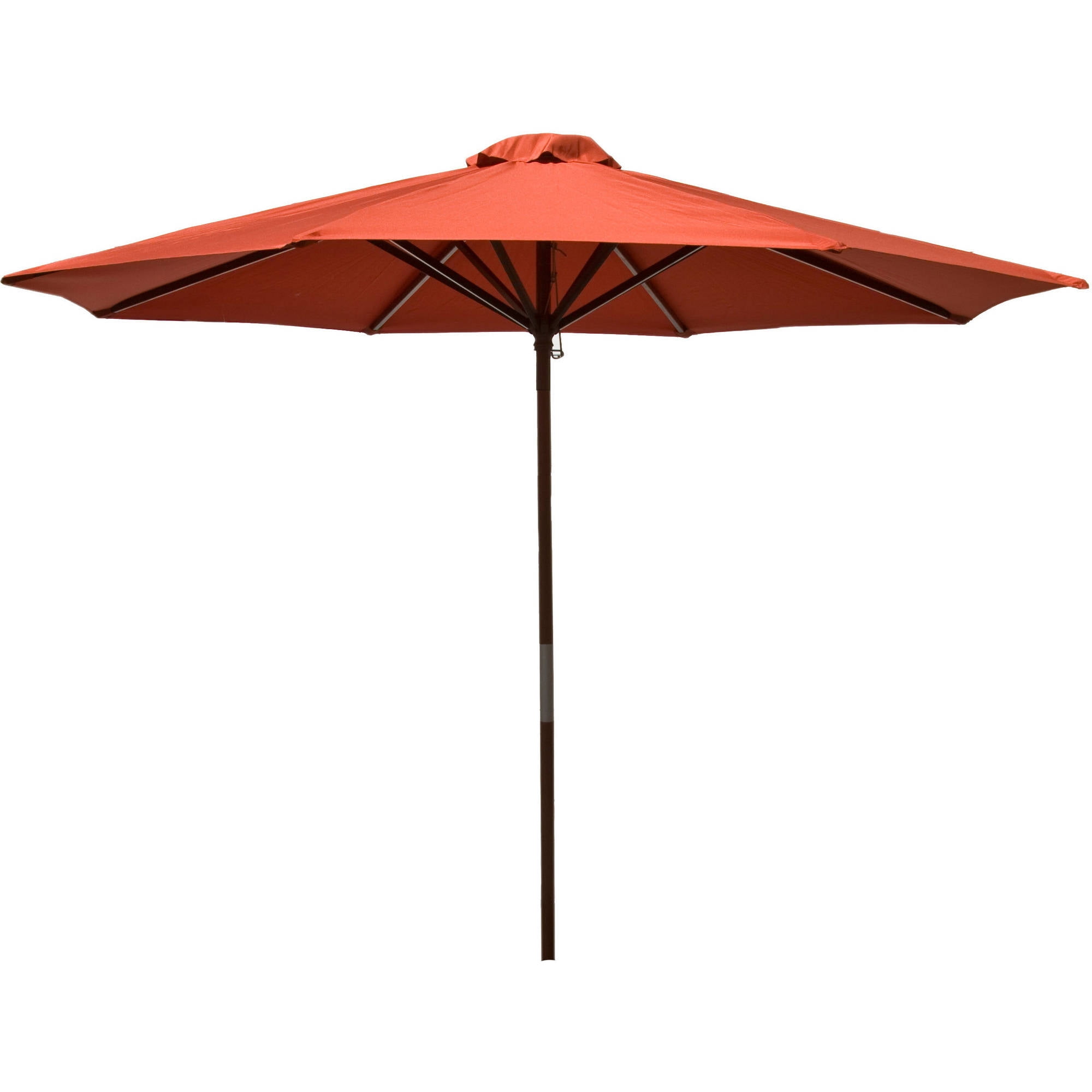 DestinationGear Classic Wood 9' Market Umbrella, Chili