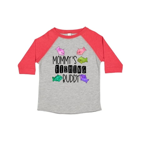 

Inktastic Mommy s Fishing Buddy with Colorful Fish Gift Toddler Boy or Toddler Girl T-Shirt