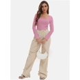 thumbnail image 6 of Long Sleeve Shirts for Women Scoop Neck Baselayer Casual Tops for Lady, 6 of 6