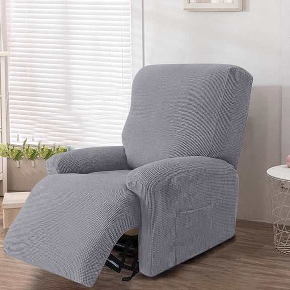 Stretch Recliner Cover, 4-Piece Sofa Covers, Thick Seat Couch Cover Soft Recliner Chair Covers, Couch Cover Slipcovers, Furniture Protector Couch