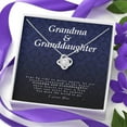 thumbnail image 3 of Grandma and Granddaughter Gift - Love Knot Necklace | Meaningful Jewelry for Birthday & Christmas | Gift Box with Heartfelt Message Card, 3 of 8