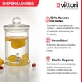 thumbnail image 2 of Dispensador de Bebidas Cilíndrico, Dispensador Vitrolero de Agua, Vitrolero de Vidrio con Tapa, 5 Litros, 2 of 5