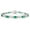 white gold, variant on Jewelry Tennis Gold Bracelets for Women 18K Yellow Gold Plated 5*7MM Oval White and Green Cubic Zirconia Dainty Bracelets Gifts 7.5 Inch