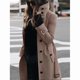 thumbnail image 4 of Autumn Winter Woolen Coat Women's Slim Fit Cardigan Large Coat Women Long Sleeve Single Breasted Stand Collar Woolen Coat, 4 of 4