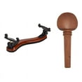 thumbnail image 1 of 4Pcs 4/4 Size Violin Fiddle Tuning Peg Set with Violin Shoulder Rest,1 x Violin Shoulder Rest 4 x Pegs, 1 of 8
