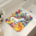 thumbnail image 7 of Ryvnso Unicorn in Magic Dish Drying Mat for Kitchen Countertop 18x24 Large Dish Pad Drainer Rack Dish Sink Mats, 7 of 7