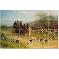 thumbnail image 1 of Ceramic Tile Mural-Heywood Hardy Horse Tile Mural Home Remodel. 48" w x 32" h using (24) 8 x 8 ceramic tiles, 1 of 3