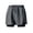 Gray, variant on Riecok Swim Board Shorts Men Summer Elastic Waist Pull on Shorts with Liner Solid Running Workout Clothes