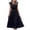 Black, variant on Women's Summer Dress 2023 Casual Sleeveless Ruffle Sleeve V Neck Maxi Dress Babydoll Flowy Tiered Beach Long Dress