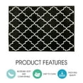 thumbnail image 7 of Stair Treads Non-Skid Safety Stair Mat, Landing Rug | Trellisville Collection Slip Resistant Indoor carpets for Home (Includes Adhesive Tape) | 2 ft x 3 ft Vibrant, Black-White, 7 of 7