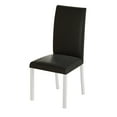 thumbnail image 5 of Castle Place Contemporary Comfort 6-Piece Faux Leather Upholstered Dining Chairs, White, 5 of 8