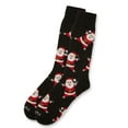 thumbnail image 3 of MeMoi Men's All Over Santa Claus Holiday Novelty Crew Socks - Mens - Male, 10-13, Black, 3 of 3