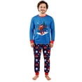 thumbnail image 3 of Christmas Family Pajamas Outfit, Superhero Graphic Long Sleeve Sleepwear Loungewear Set for Group Party, 3 of 4