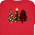 thumbnail image 4 of Inktastic Three Christmas Trees in Plaid and Leopard Print Boys or Girls Long Sleeve Toddler T-Shirt, 4 of 5