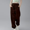 thumbnail image 3 of Girls Pants Casual Pants for Girls Medium And Large Children Casual Girls Solid Color Drawstring Sweatpants, 3 of 6