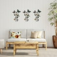 thumbnail image 6 of Garden Butterfly Metal Wall Art- Hand Painted Decorative 3D Butterflies, Flowers for Modern Farmhouse Rustic Home or Office Decor By Lavish Home, 6 of 8