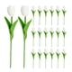 thumbnail image 1 of KAKOWELY 20 tulipanes artificiales falsos para arreglos florales, materiales para ramos de boda., 1 of 5