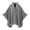A_ Gray Capes & Cloaks, variant on Women Plaid Pattern Faux Fur Trim Poncho Cape Open Front Knit Wrap Shawl Coat for Party and Daily Dressing Wine