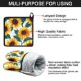 thumbnail image 7 of Sunflower Pattern Kitchen Oven Mitt and Pot Holder Sets 4 Pcs for Baking, Cooking and Grilling, Heat Resistant Up To 392 °F, 7 of 7