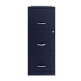 thumbnail image 2 of Scranton & Co 3-Drawer Modern Metal Vertical File Cabinet with Lock in Navy, 2 of 4