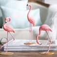 thumbnail image 3 of Muñecos decorativos de resina con flamencos, adornos de flamencos, manualidades, regalos para mujeres y niñas, mesita de noche para el hogar, dormitorio y sala de estar, 3 uds., 3 of 5