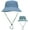 Blue, variant on CoCopeaunt Unisex UV Protection Sun Hat Reversible Bucket Hat Parent Child Hat Fashion Checkboard Wide Brim Caps Adjustable Outdoor