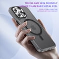 thumbnail image 4 of ELEHOLD for iPhone 15 Matte Translucent Magnetic Case,Compatible with Mag Safe Skin-Friendly Slim Thin Lightweight Shockproof Protective Case with 1 x Tempered Glass Screen Protector,Black, 4 of 7