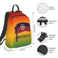 thumbnail image 4 of Juneteenth American Backpack Casual Shoulder Daypack Lightweight Travel Backpack For Men Women, 4 of 5