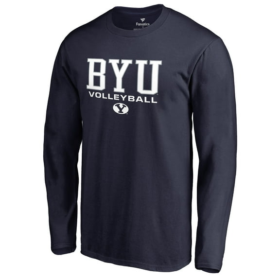 Men's Navy BYU Cougars Team Unity Volleyball Long Sleeve T-Shirt