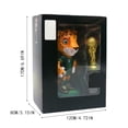 thumbnail image 2 of Decorr Soccer Mascot Desktop Figurine, 3D Collectible Figures with Trophy Accessory, Authentic Team Themed Desktop Decor for Soccer Fans & Collectors, 4.7×6.7" (Green), 2 of 6