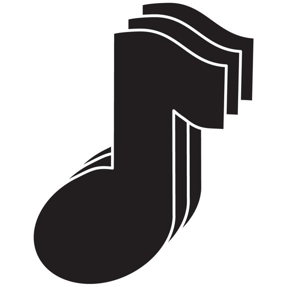 Magnets - Small Single Color Music Note