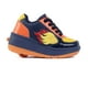 thumbnail image 1 of Tenis Patín Speed Rollers Fire Roller Azul Marino Naranja Con Rueda Retráctil Para Niño, 1 of 5