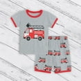 thumbnail image 5 of EnJoCho Baby Casual Outfit Cartoon Car Print Children's Two Piece Set of Boys' T Shirts with Short Sleeves and Shorts Baby Kids Party Comfort Clothing Trendy Set, 5 of 9