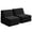 Black Set of 2, variant on Vorthio Folding Sofa Bed, 3 in 1 Convertible Sleeper Chair, Floor Couch with Back Support, Single Chair Bed for Living Room,Black