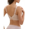 thumbnail image 3 of INSPIRE CHIC Women's Push Up Adjustable Wide Straps Wirefree Full Coverage Comfort Bras C 36 Beige, 3 of 4